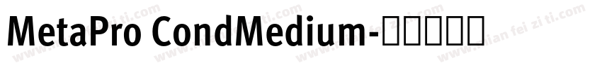 MetaPro CondMedium字体转换